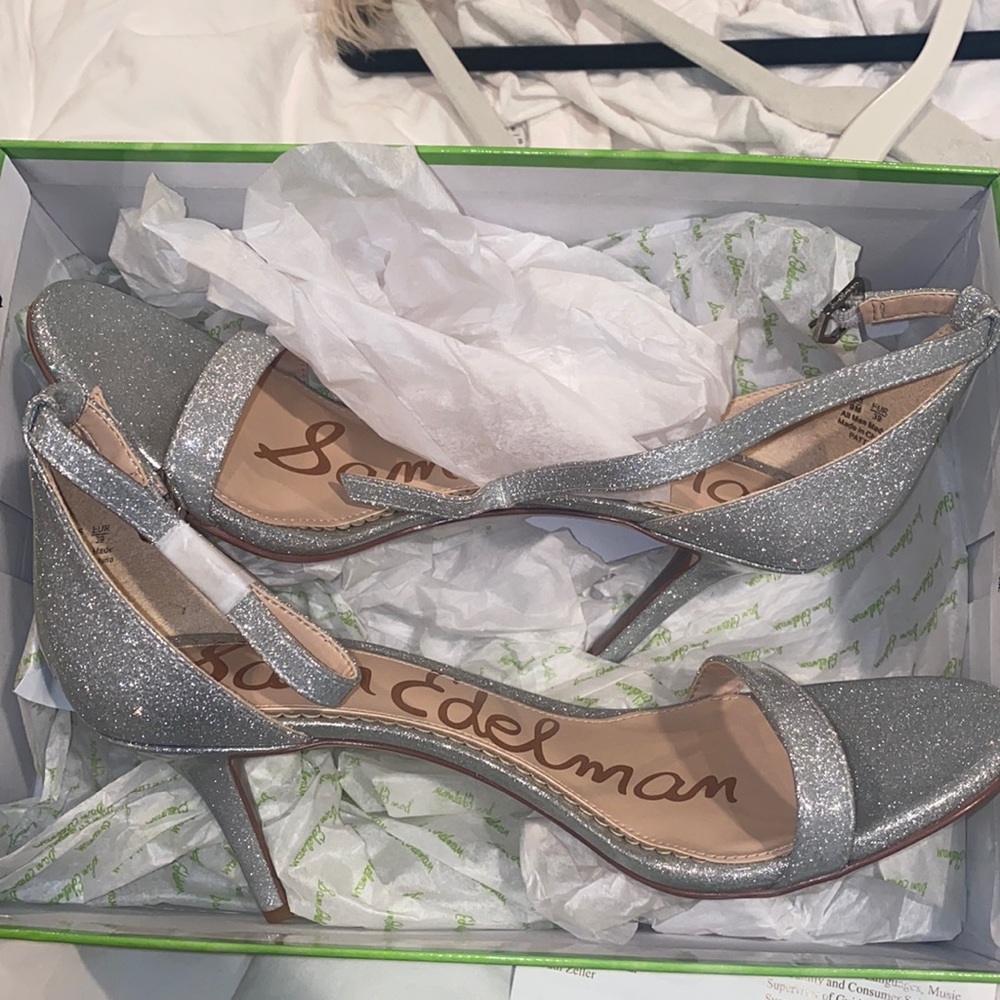 Sam Edelman silver high heel